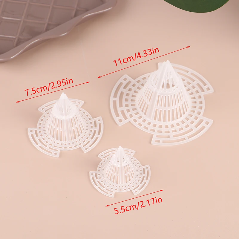 10Pcs Leakproof Flower Pot Hole Mesh Cup Conical Bonsai Pot Bottom Coniform Grid Mat Bottom Net Prevent Soil Loss Breathable Cup