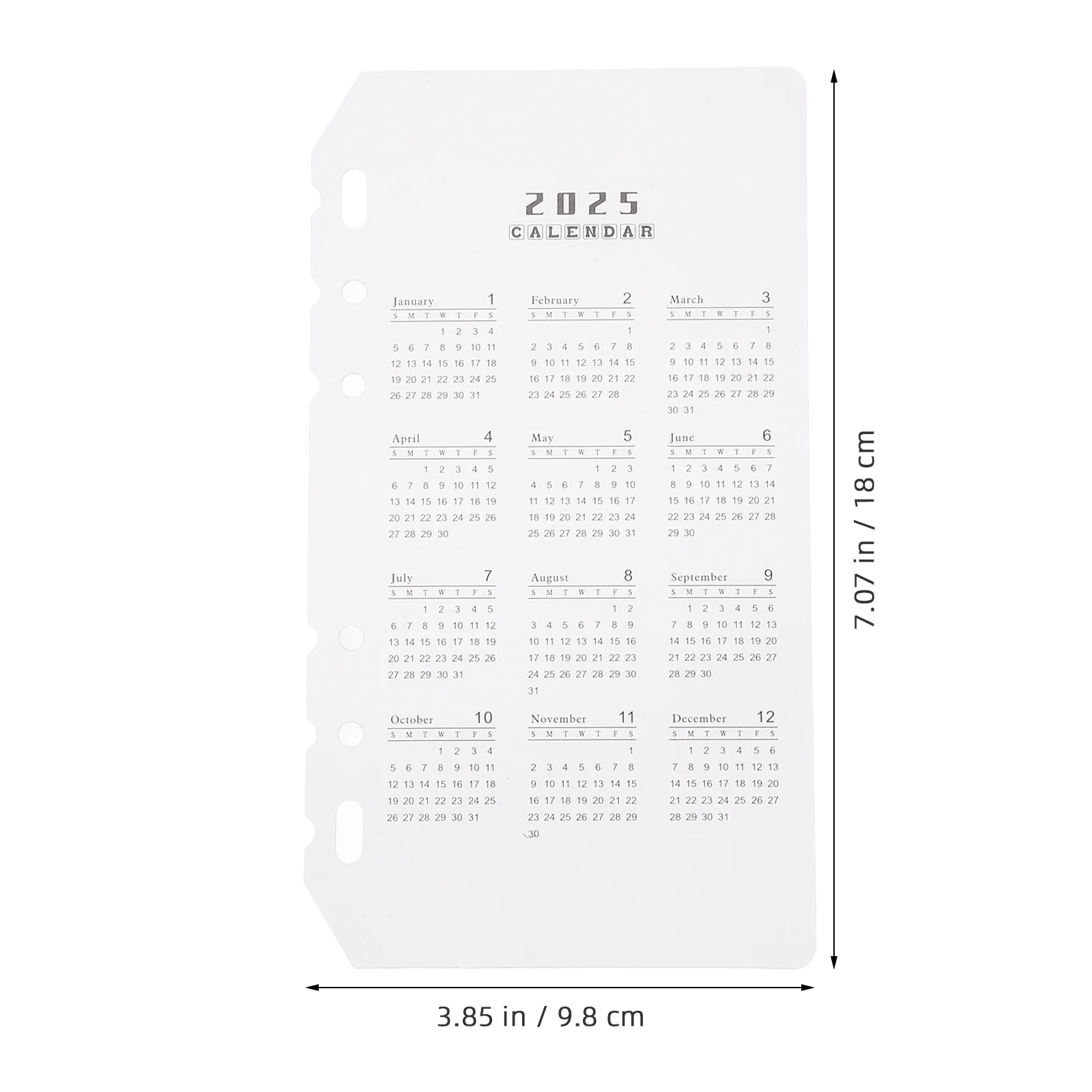 10 ชิ้น Frosted ปฏิทิน Bezel โน้ตบุ๊คทุกวันแยก Binder แบ่งพาร์ทิชันแทรก Pp แบบพกพา Paperplan