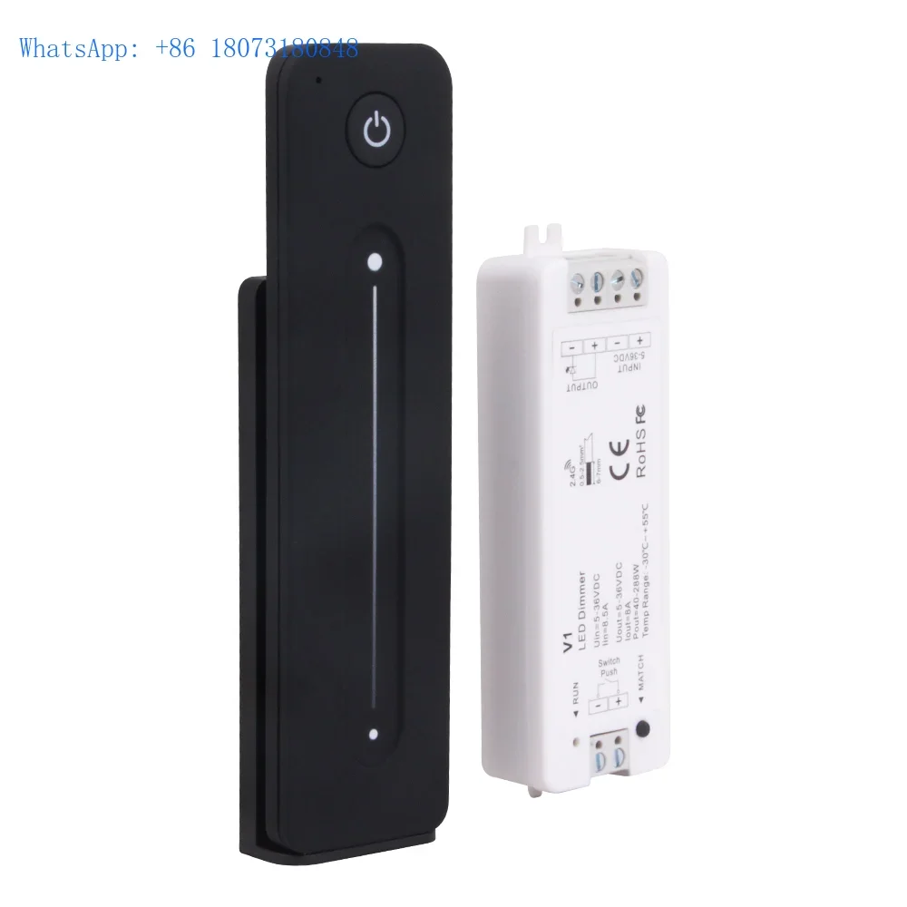 

Best seller V1 5V 12V 24V Single color led strip controller rf wireless Touch dimming remote control brightness led dimmer