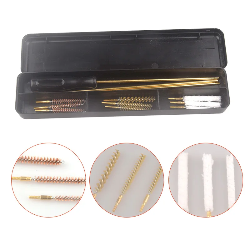 HPA Hunting Rifle Nylon Wool Brass Wire Cleaning Kit Barrel Cleaning Brush Kit Brushes & Rods for Air Rifles Pistols Airgun