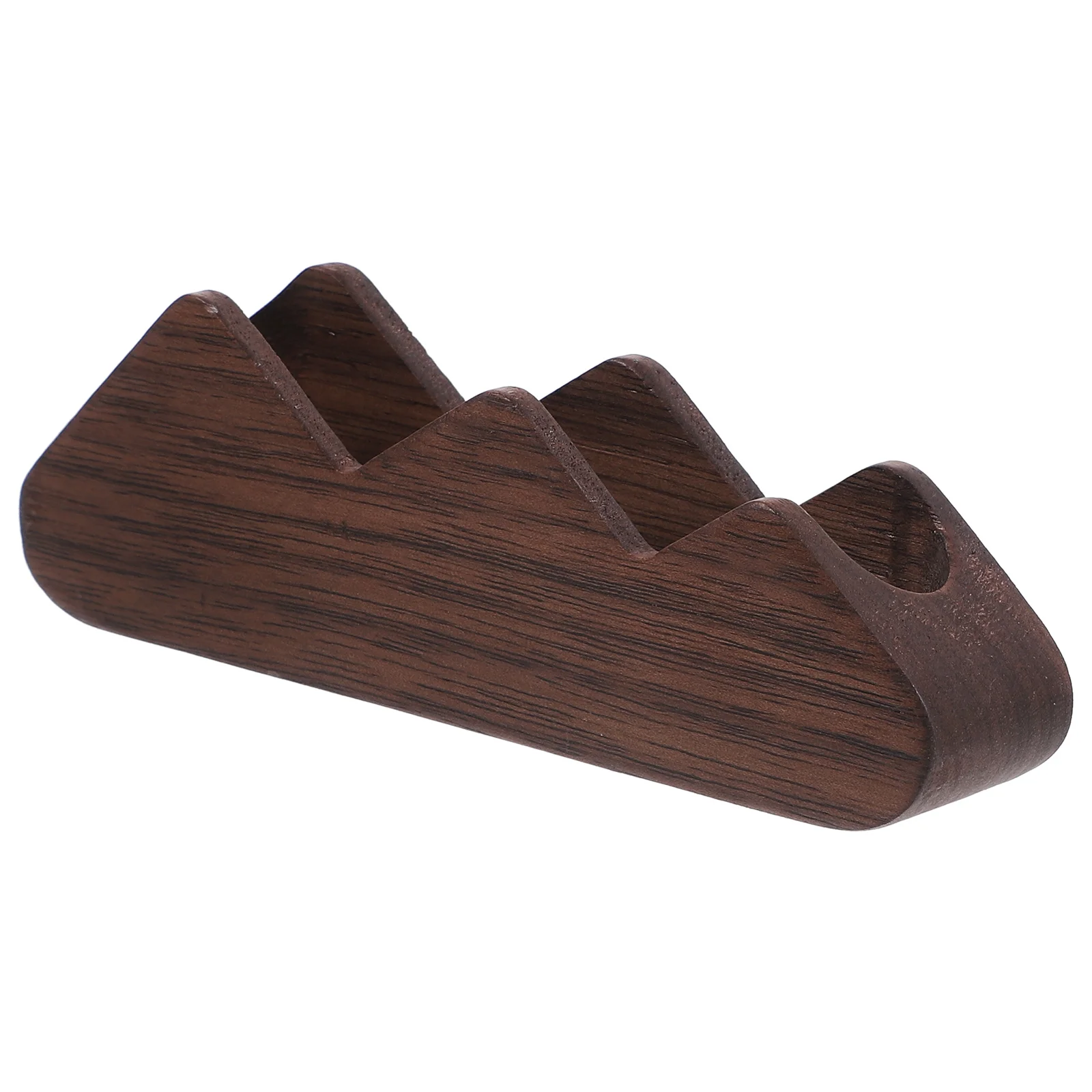 حامل بطاقات العمل الخشبية، منظم سطح المكتب، حامل بطاقة اسم المكتب، سعة كبيرة، عرض بطاقة العمل اللامعة #6