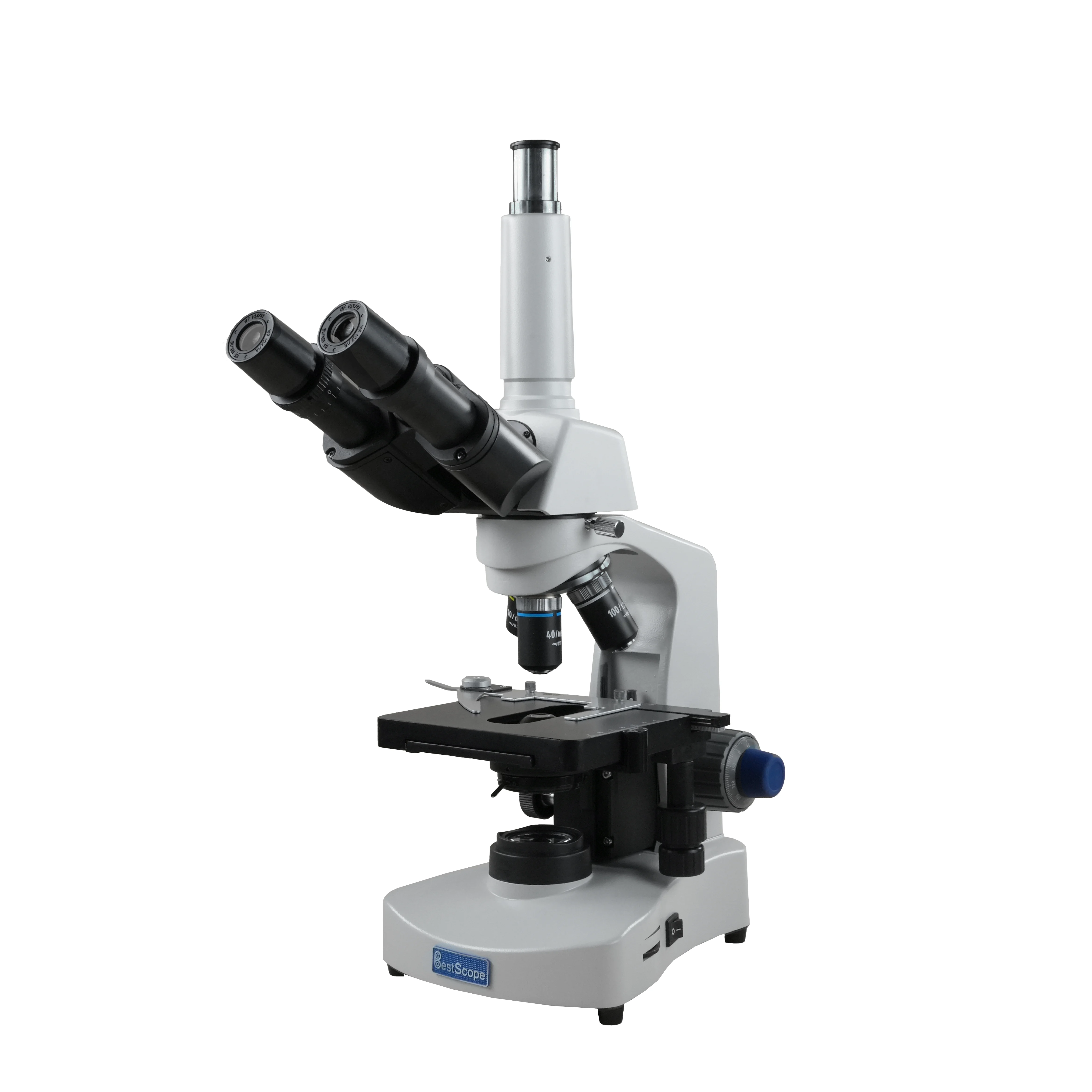 

BestScope BS-2020T 4x 10x 40x 100x Achromatic Objective Trinocular Biological Microscope