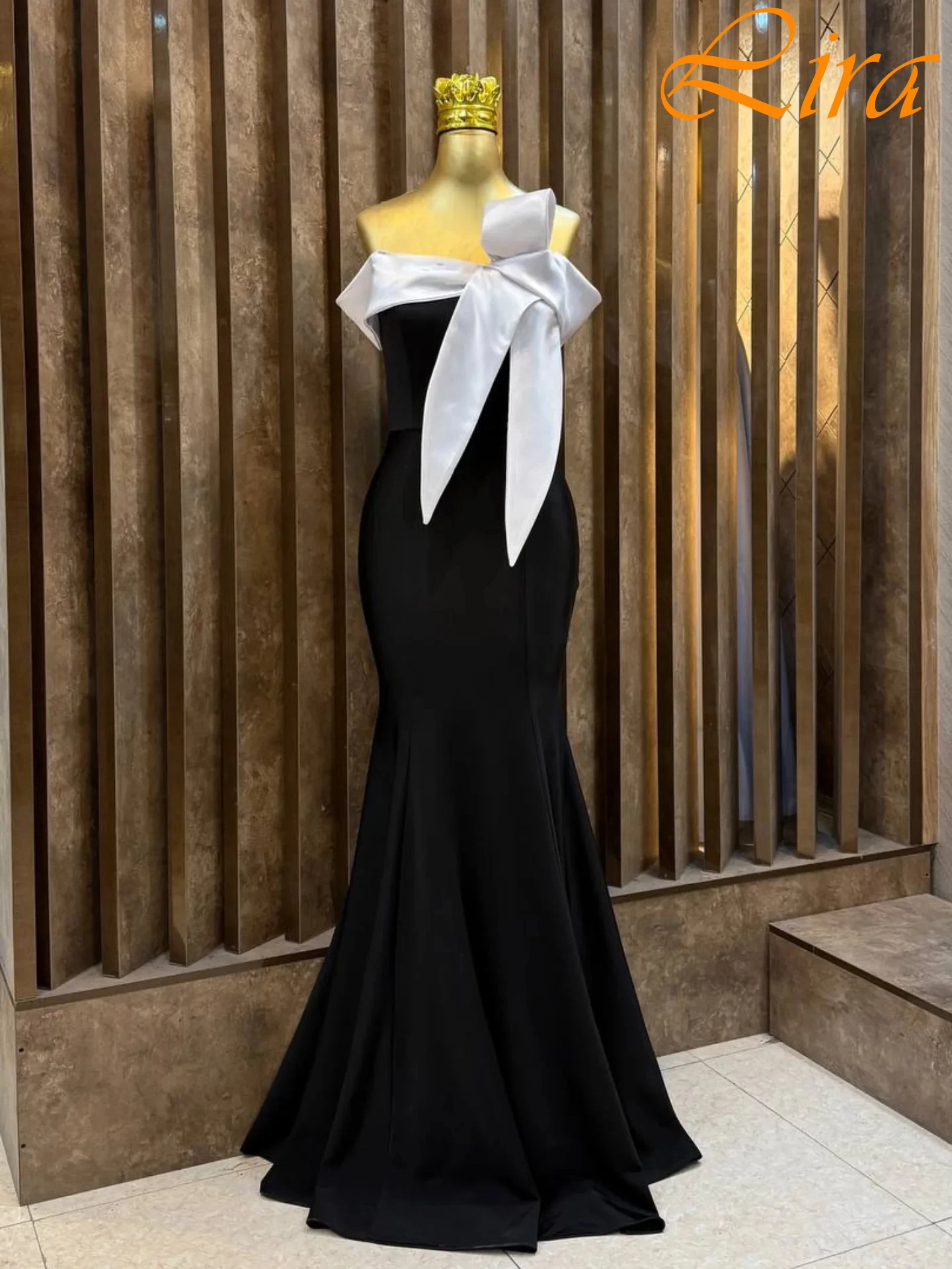 

Customized Mermaid Boat Neck Cap Sleeve Modern Classic Evening Dress Delicate High Quality Celebrity Gowns Fashion Prom Dress