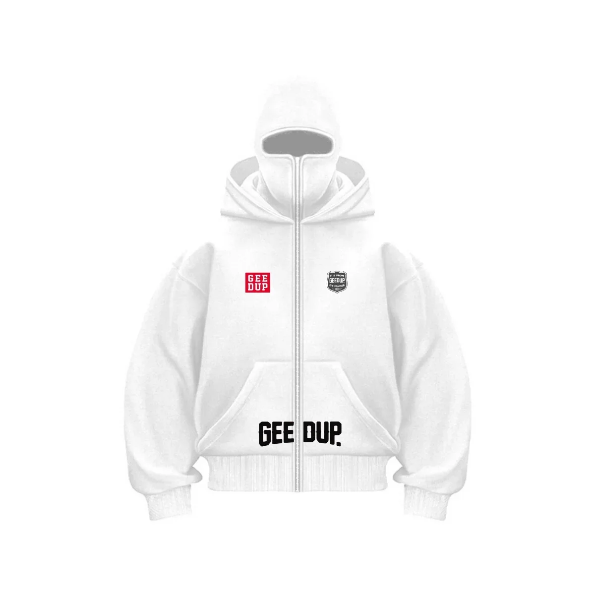 

2025 Autumn/Winter Men's Ninja Hooded Loose Sport Shirt, Street Loose Casual Masked Sweatshirt Windproof Double Hoodie