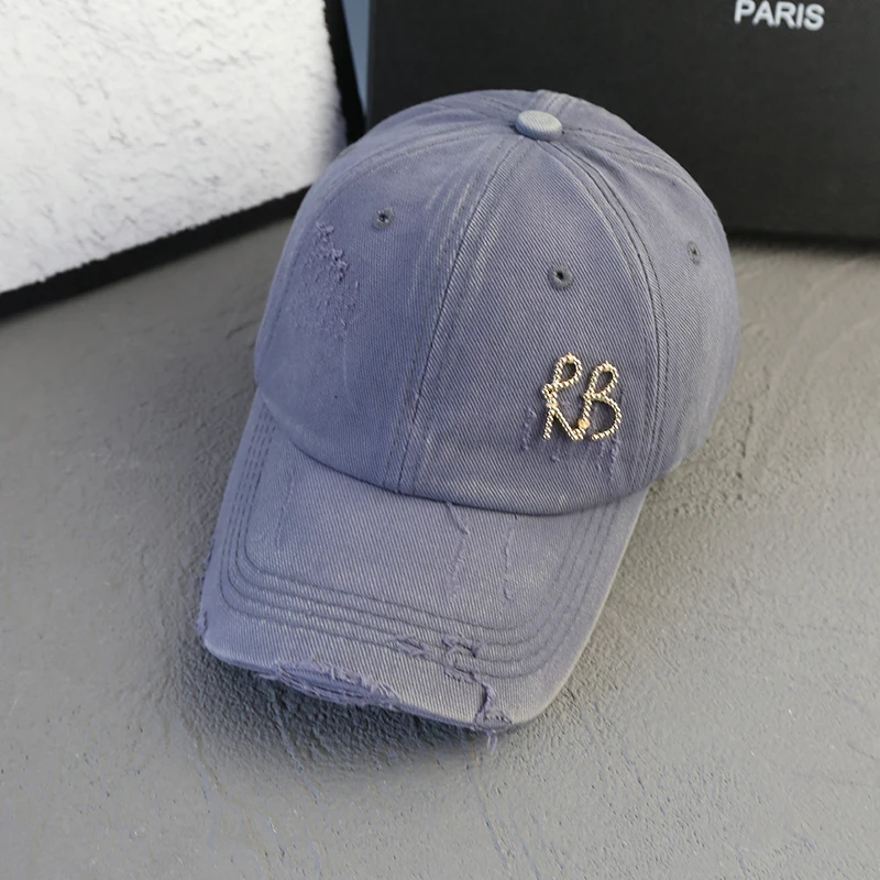 NONE 2025, neue koreanische Luxus-Baseballkappe, Design, Sonnenhut, amerikanische Jugend, personalisierbar, wassergewaschen, gestanzt, modischer Baseball-Hut-Trend 5
