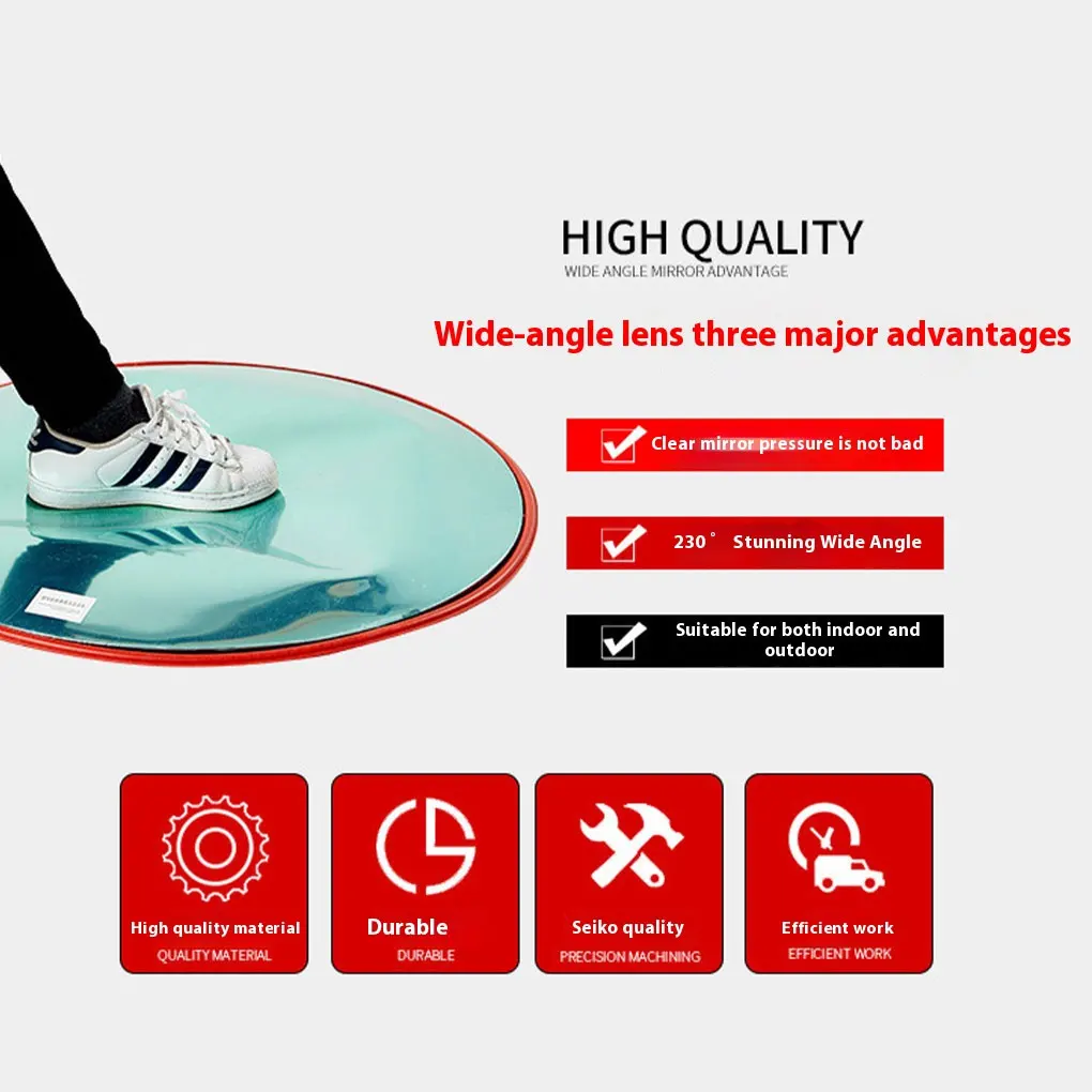 

Outdoor Security Convex Mirror 30cm Weather Proof Acrylic Driveway Mirror Convex Mirror For Driveway