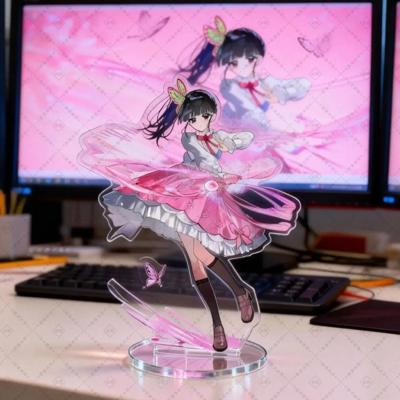 Demon Slayer Handcrafted Acrylic Stand Kanao Kanae Shinobu Magical Girl Motif For Household Desktop Display Ornament view 5