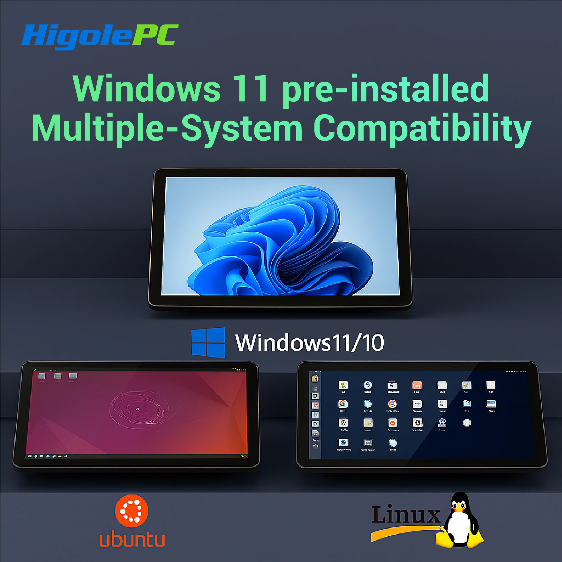 Higole F10 Pro 10.1 ''Mini PC senza ventola Intel N5095 Windows 11 WiFi5 8GB 128GB 5000mAh 4K RS-232 Laptop PC desktop Mini computer