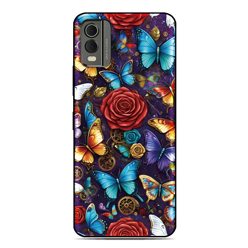 Butterfly Image Phone Case For Nokia C32 G42 6.2 7.2 5.4 G21 C21 C1 C01 G11 Plus C12 C31 C02 G22 G20 G10 C10 C20 8 C3 2.4 Cover view 3