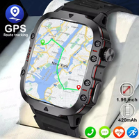 For Xiaomi Rugged Military GPS Smart Watch Men AMOLED 1.96\