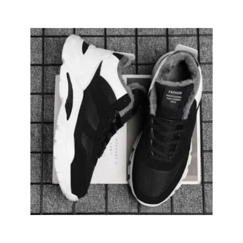 Men Boots Winter Shoes Mans Footwear Warm Fur Snow Boots Ankle Botas Hombre Winter Boots For Men Plush Winter Sneakers 2023 New