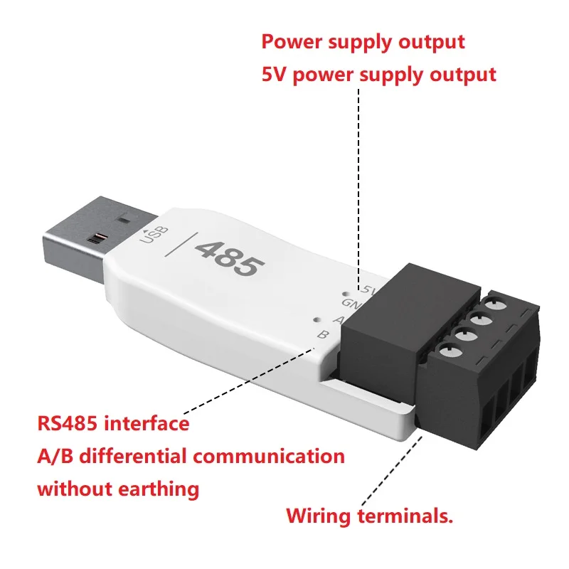 CH343 USB to RS485 Module Converter Industrial Grade High Speed 6M Baud Rate