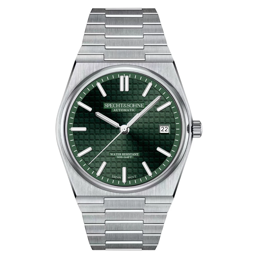 Nieuwe Hot Selling Specht & Sohne Automatische Horloge Voor Mannen Japan 8215 Movt Mechanisch Horloge Rose Goud Lichtgevende 50M waterdicht