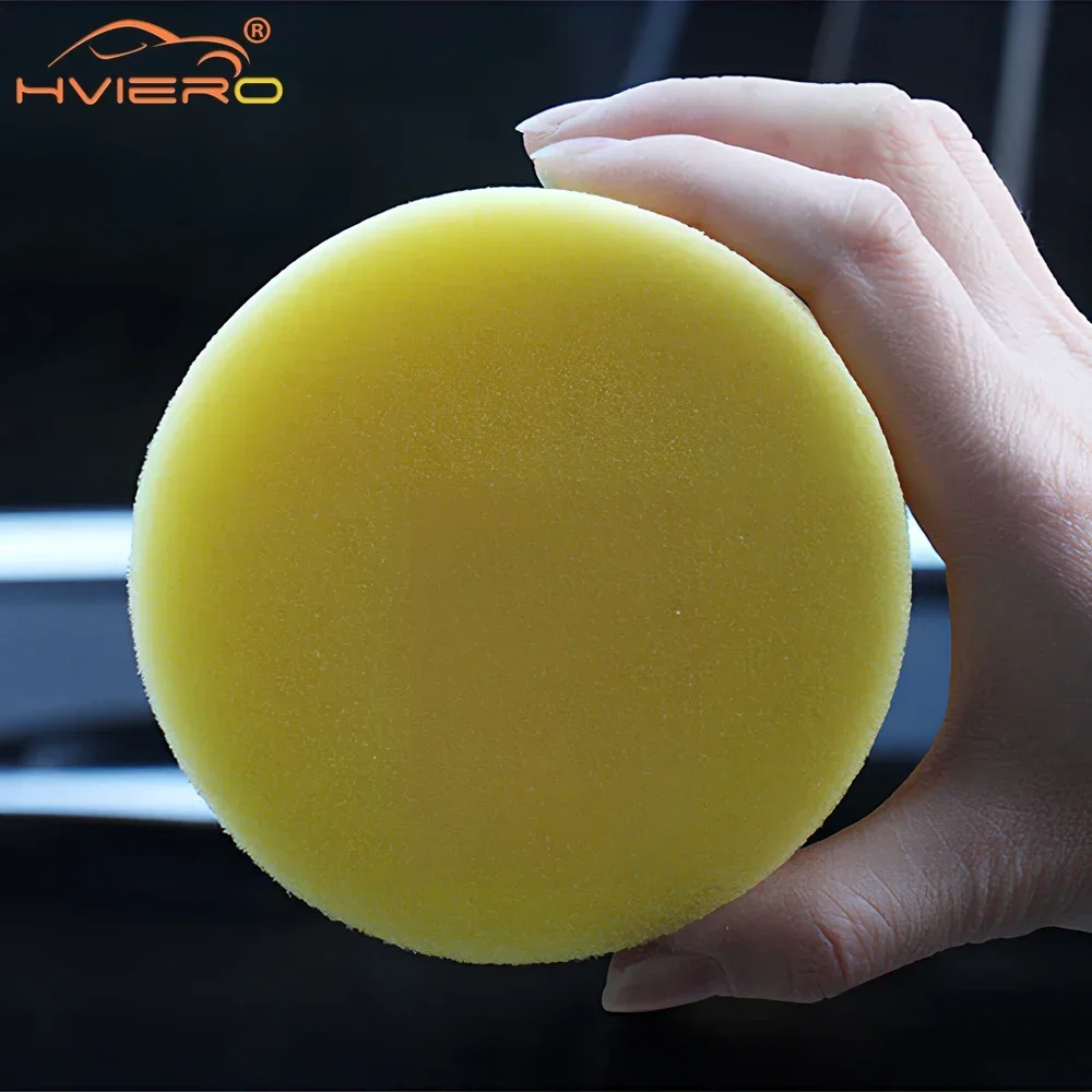 1pcs Round Autos Care Polish 25 Density Sponge Cleaning Tools Wax Washer Pads Body Car Sponges Applicator Foam Wash Glass Clean