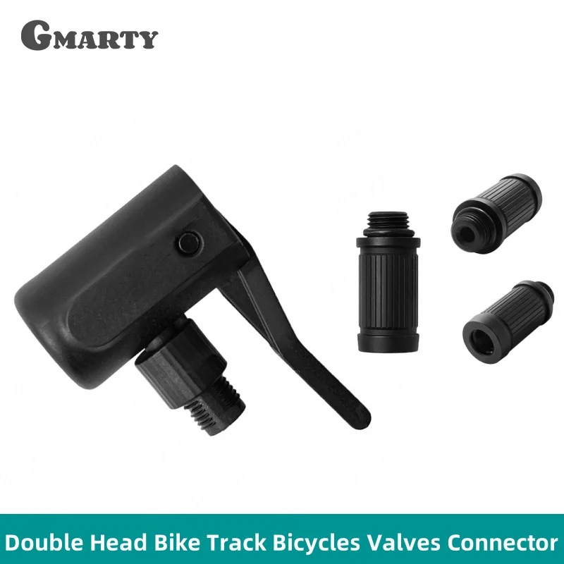 Double Head Bike Track Bicycles Valves Connector Tire Tyre Air Pumps Valves Adapter Inflatable Nozzle Inflator Adapter