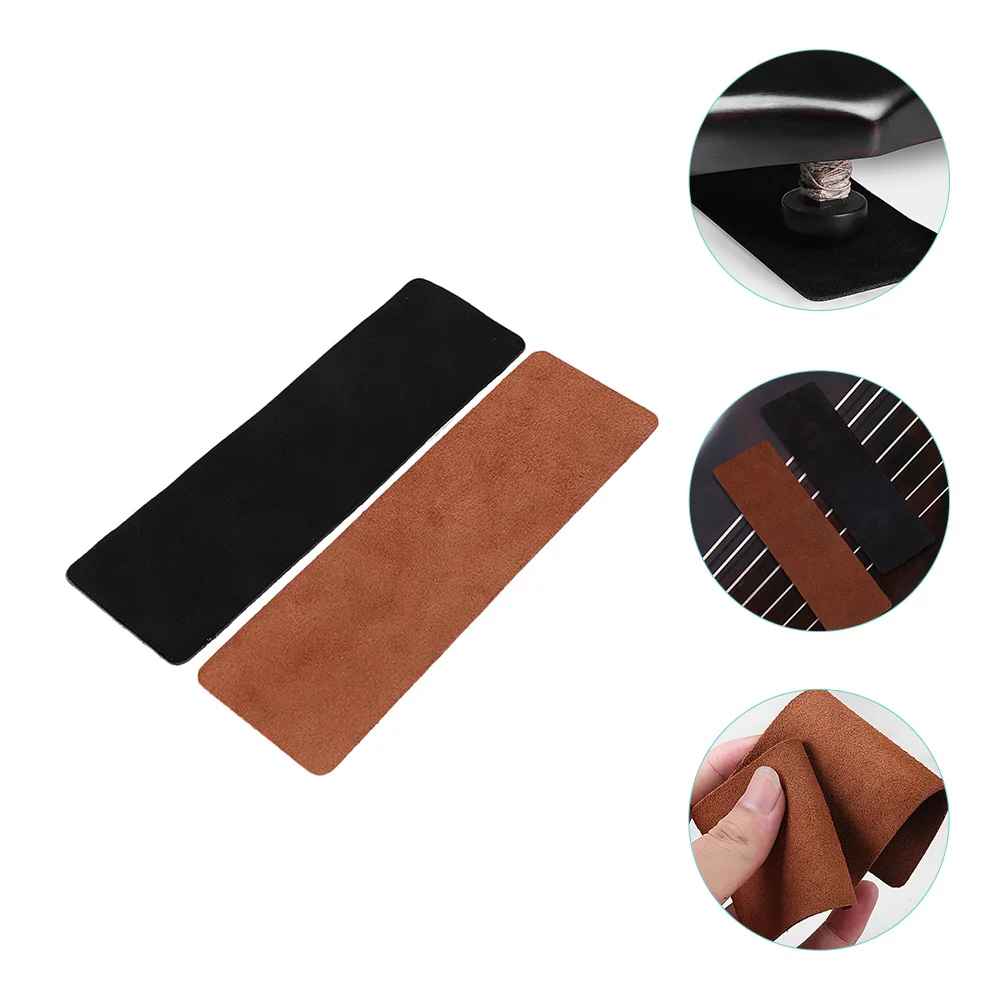 

2pcs Anti-Slip Guzheng Mat Double-Sided Fleece Thickened Pad For Guqin Ukulele Guitar Musical Instrument Accessory