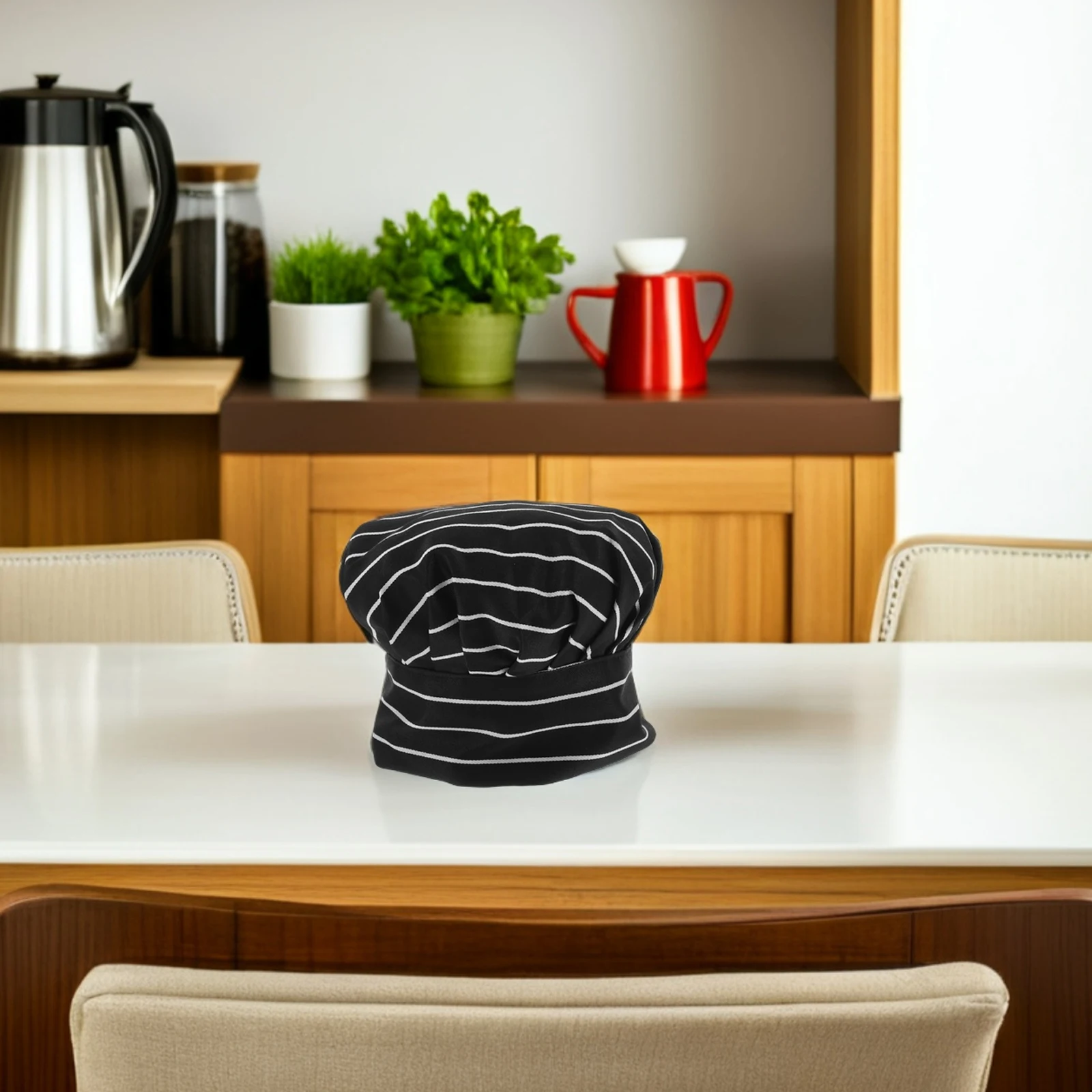 

Chef Work Pleated Hat Adult Bakers Cap Adjustable Working Hats for Men Women White Color Durable CottonBreathable Suitable Hotel