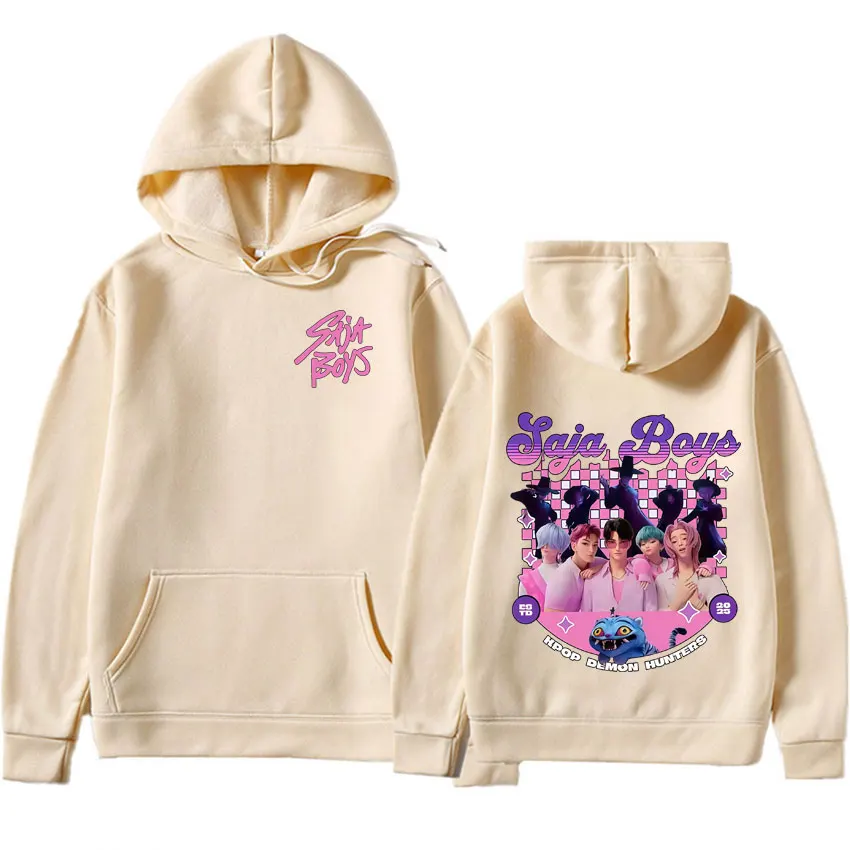 ساجا بوي Kpop هنتر هوديي ملابس Y2k مثيرة للاهتمام الكرتونية الجمالية البلوز الهيب هوب رجالي كم طويل بلوزات على الموضة غير رسمية #4