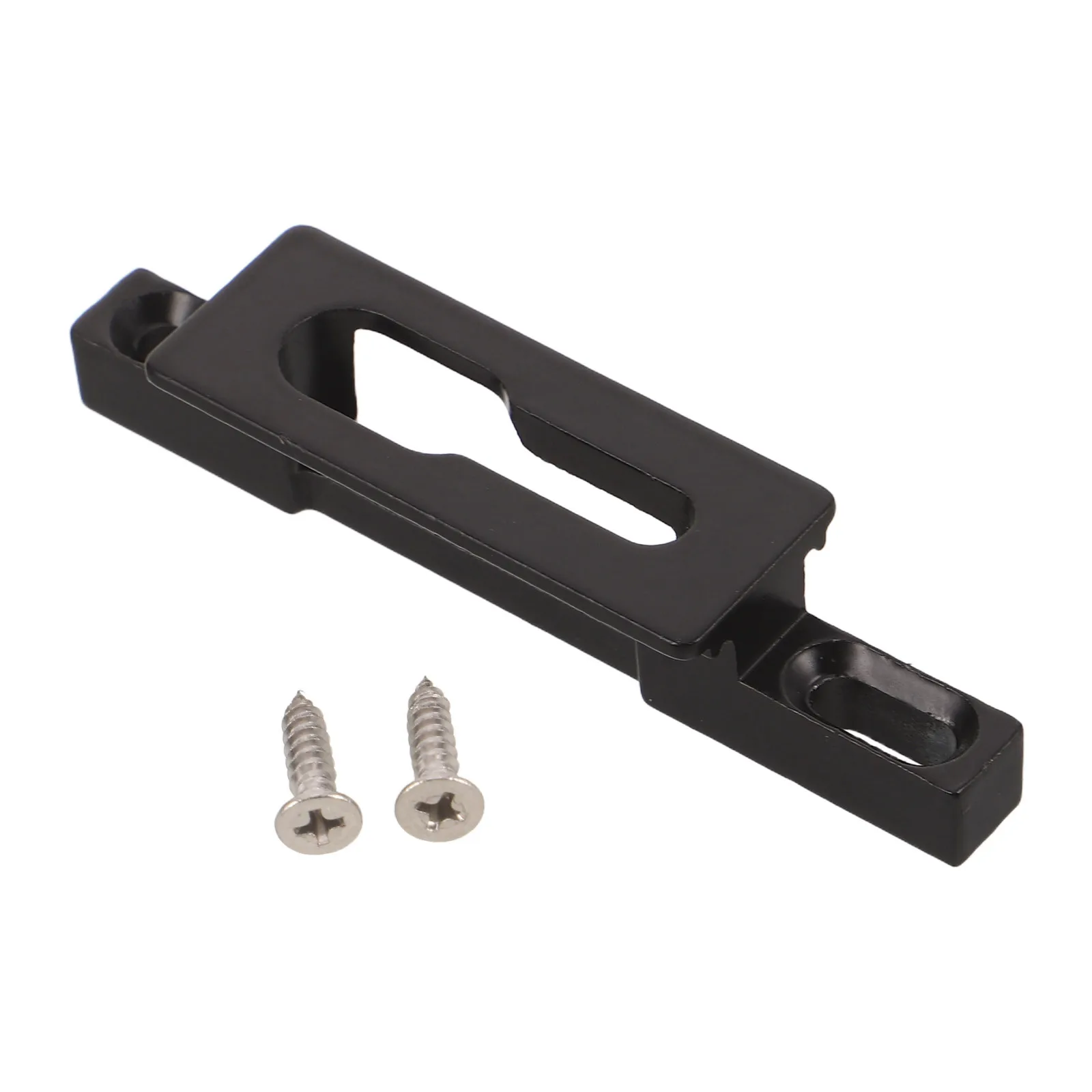 Protector de puerta corredera, cerradura de puerta corredera de Metal de doble orificio, placa de golpe, Hardware de bloqueo de ventana resistente a la corrosión para Patio