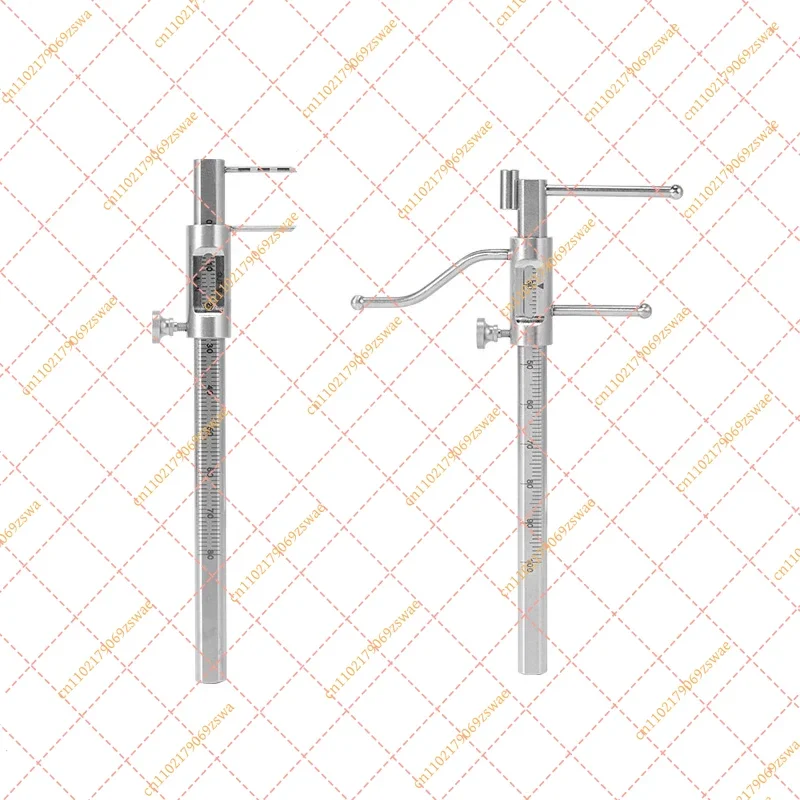 Dental VDO Ruler & Denture Calipers - 20-100mm Measurement Gauge for Implants & Prosthetics
