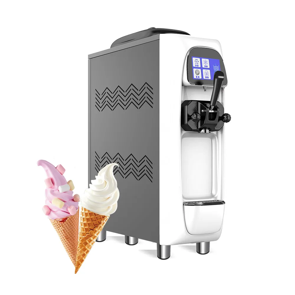 

Stainless Steel Commercial 1000w Soft Ice Cream Machine Ice Cream Vending Machine For Coffee Shop