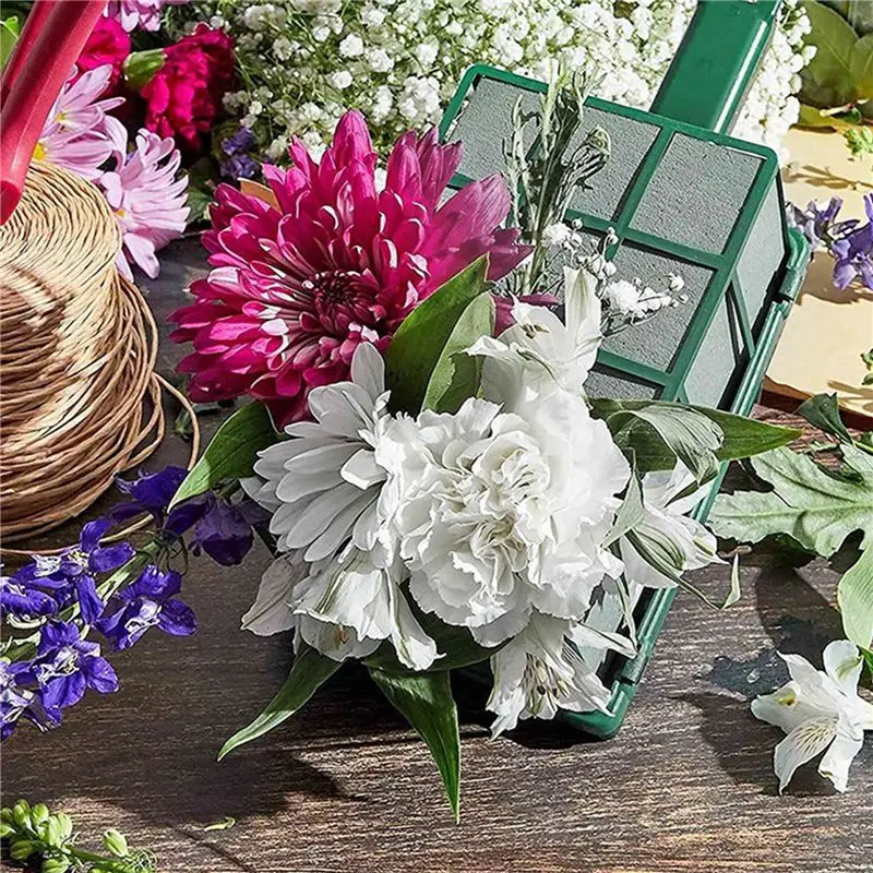 FLYY-6 Stück Blumenschaum-Käfige, Blumenhalter mit Blumenschaum für Blumen, Käfigschale für Hochzeiten, frische Blumen, Blumenarrangements – Detail 6