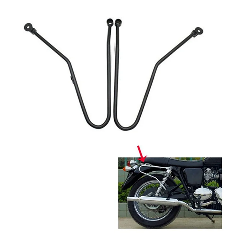 

Compact Motorcycle Pannier Rail Saddlebag Holder For Triumph Bonneville T120 T100 Thruxton 1200 Street Twin/Cup 2016-2022