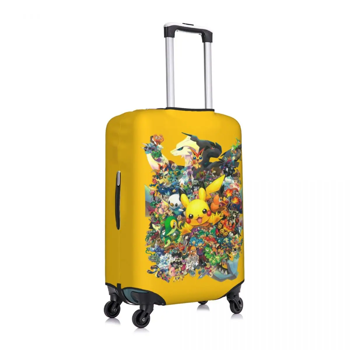 Custom Pokemon Pikachu Travel Luggage Cover Elastic Suitcase Cover Protector Fit 18-32 Inch