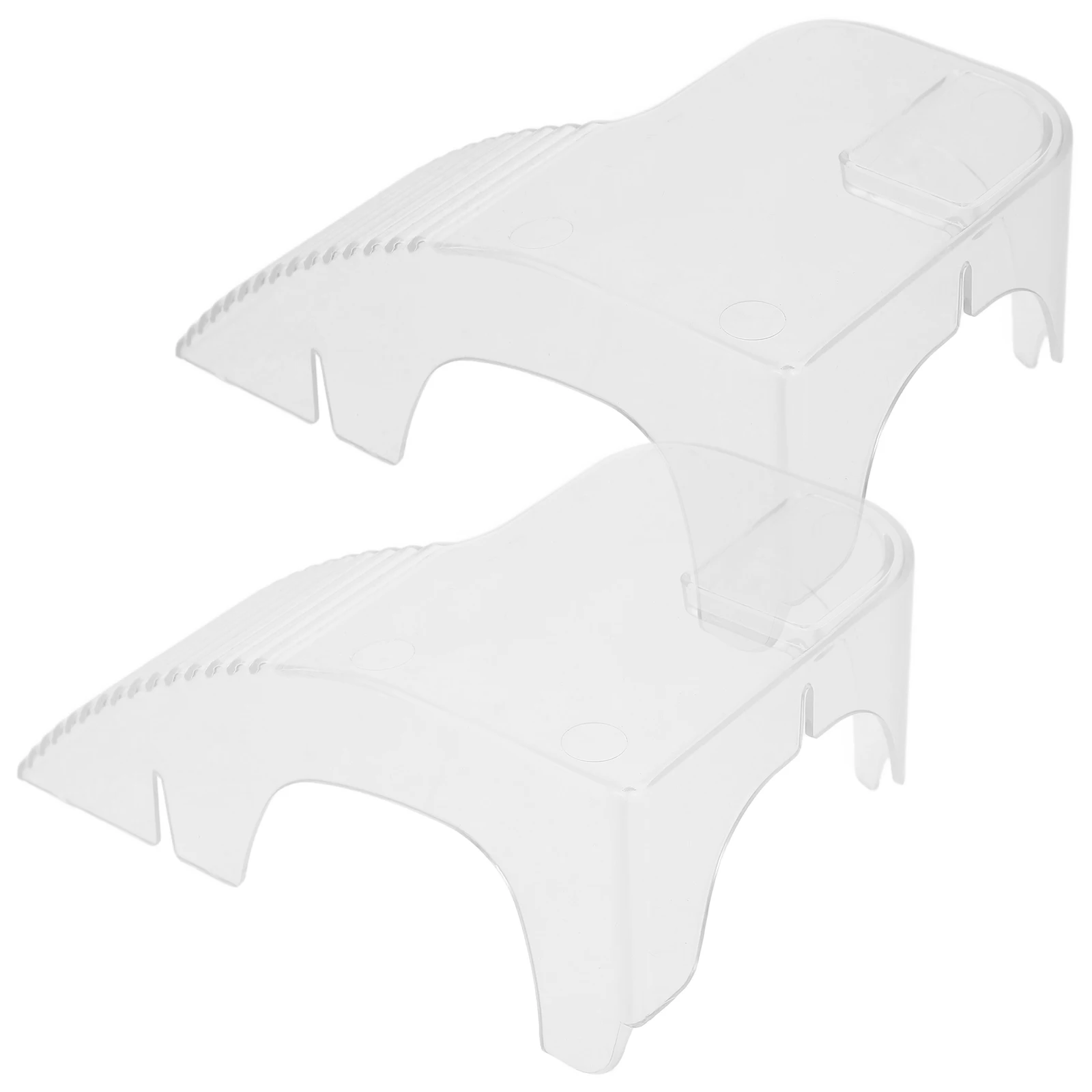 

2Pcs Micro Landscape Fish Tank Plastic Basking Platform Turtle Climbing Ramp ABS Durable Office Desktop Decor Aquarium Pet