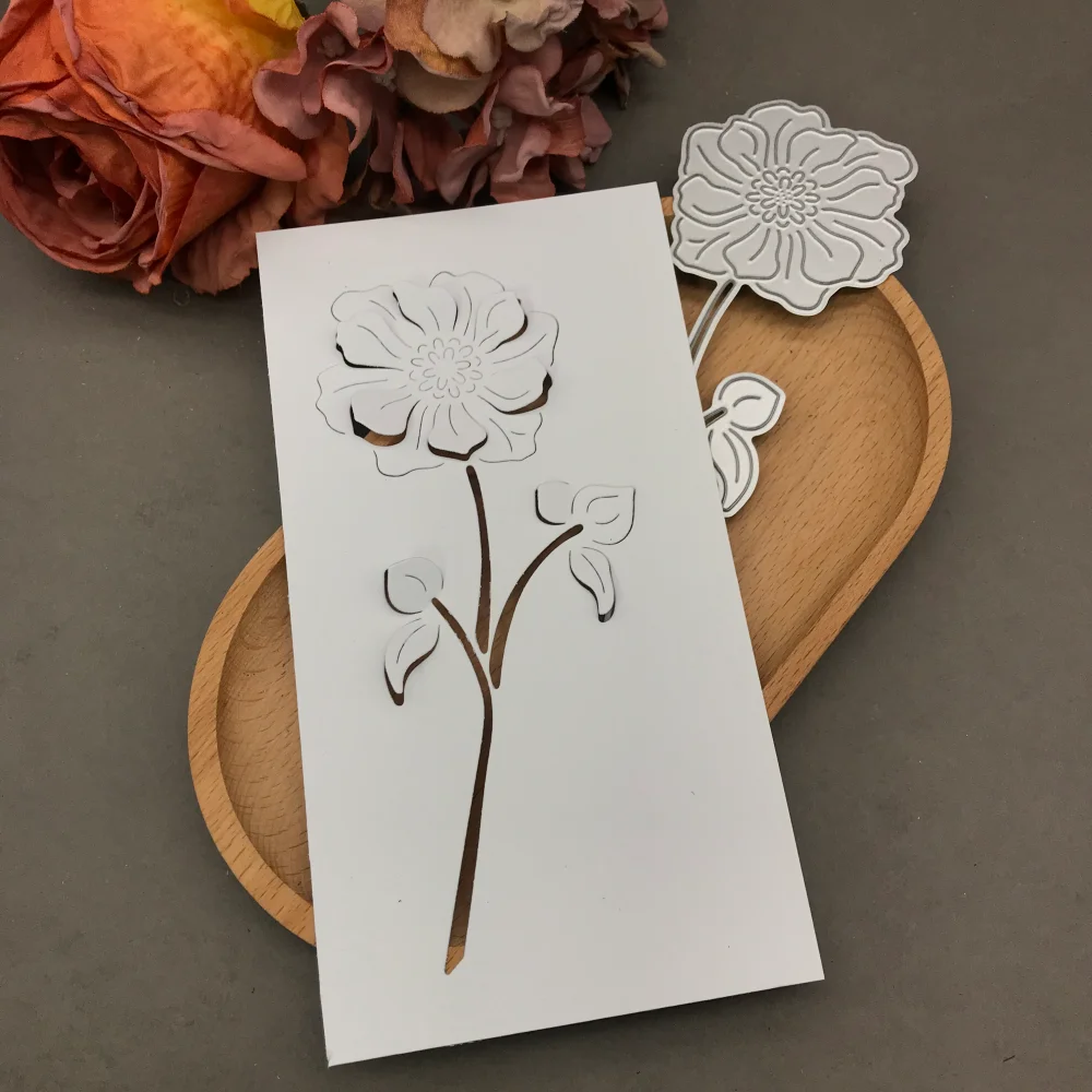

1pcs metal cutting dies cut die mold Flowers background Scrapbook paper craft blade punch stencils dies