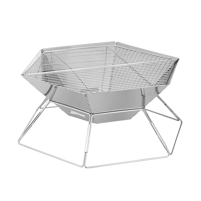 

Outdoor Camping Folding Mini Charcoal Portable BBQ Grill BBQ Grill High Temperature Corrosion Resistant