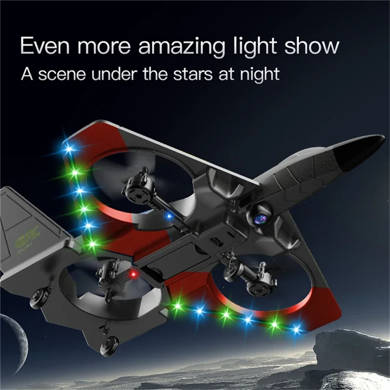 V27 Large Size RC Plane 4K Camera Airplane Glider 2.4G RC Plane RC Drone Girls Boys Children Gifts