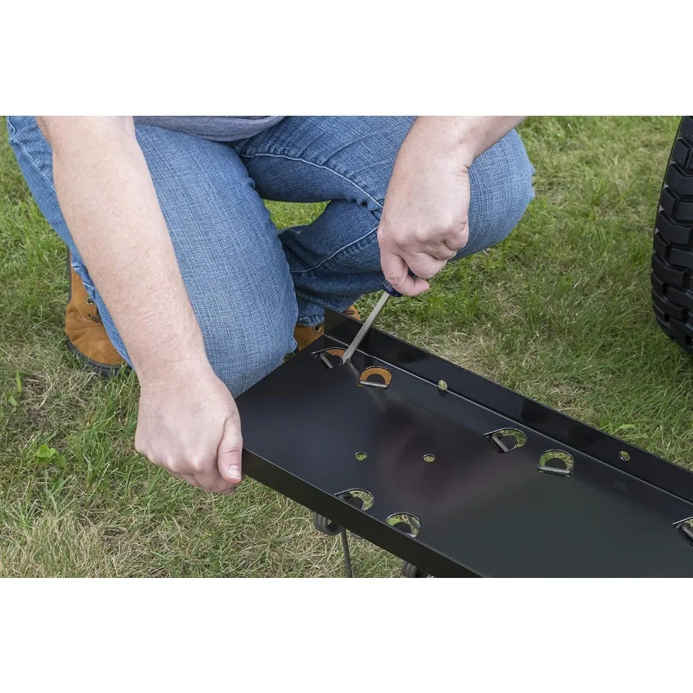 45-0295 48-Zoll-Rasenvertikutierer, mittel, schwarz