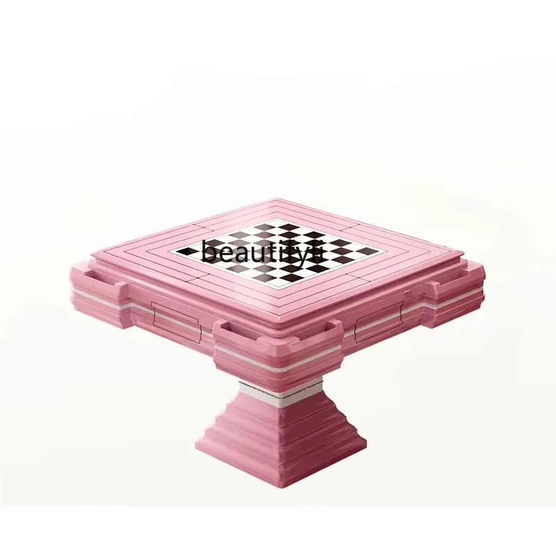 

New Light Luxury Mahjong table automatic electric senior designer villa entertainment room high-end mahjong machine