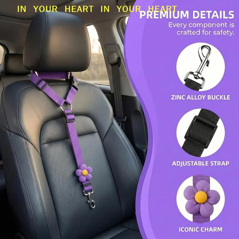 Cinturón de Seguridad para Per - Dog Seat Belt Harness Safety Tether reseña y precio