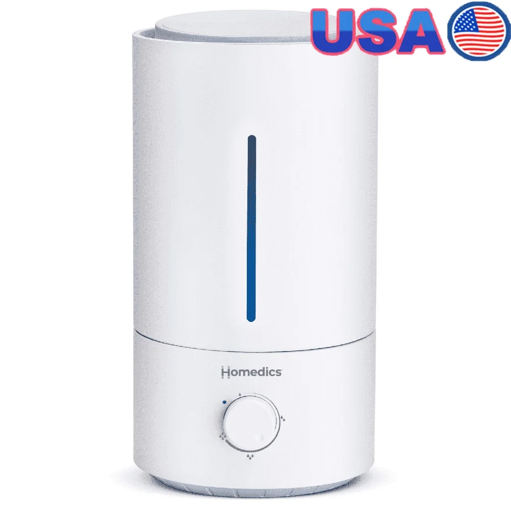 

Ультразвуковой увлажнитель с прохладным туманом с верхним наполнением и лотком для эфирного масла, 44 часа работы, домашний офис, покрытие 278 кв. футов