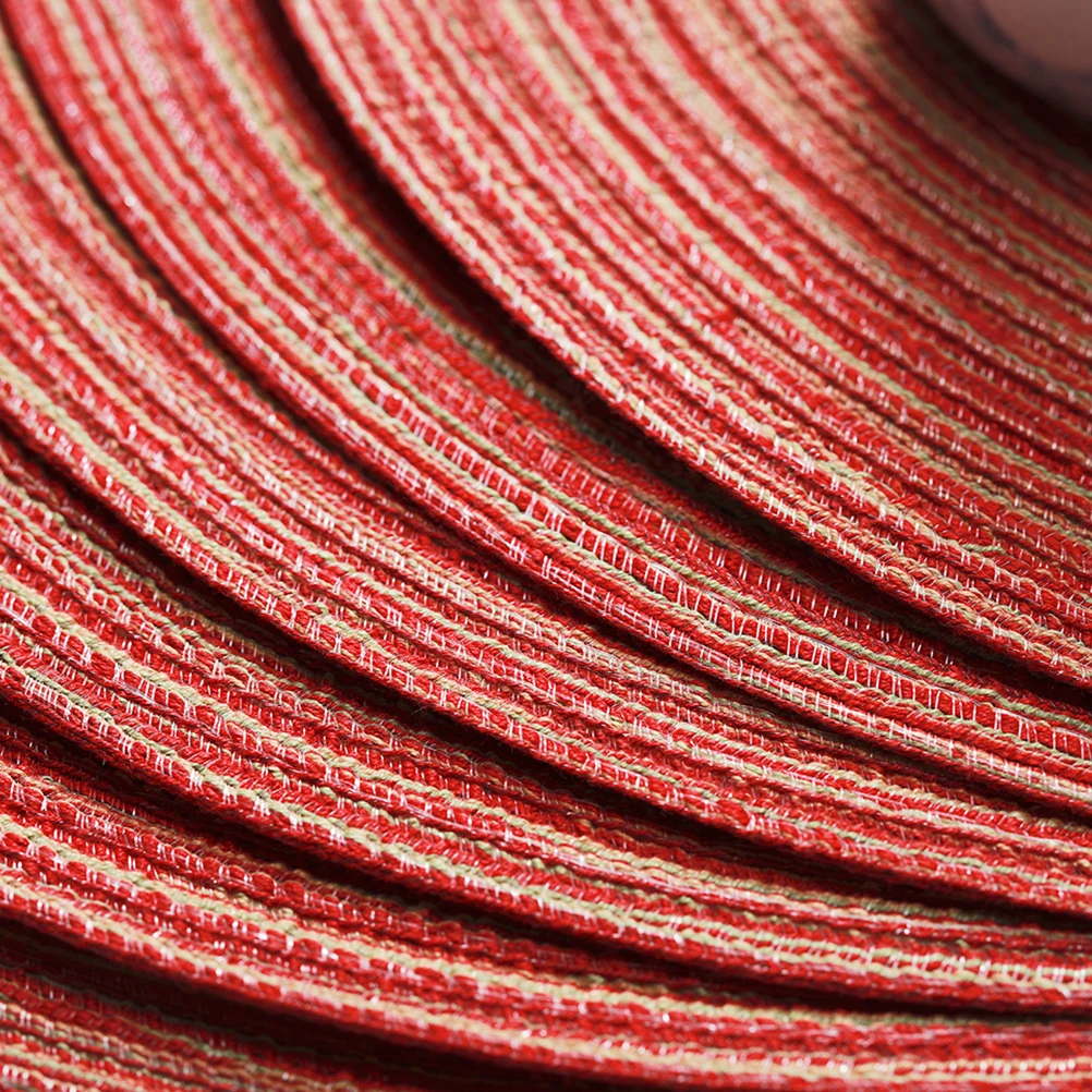 

35Cm Round Table Placemats Woven Heat-Resistant Anti-Slip Dining Mats Kitchen Placemats Perfect for Thanksgiving Christmas