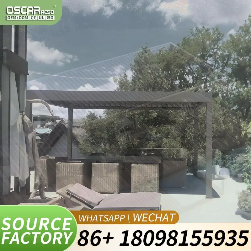 Louvered Roof Aluminium Pergola Kits Grape Pergola Sets for Garden Patio Balcony pergola