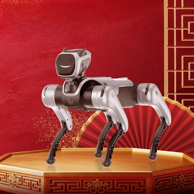 Large model bionic four-legged robot dog wheat, intelligent interaction