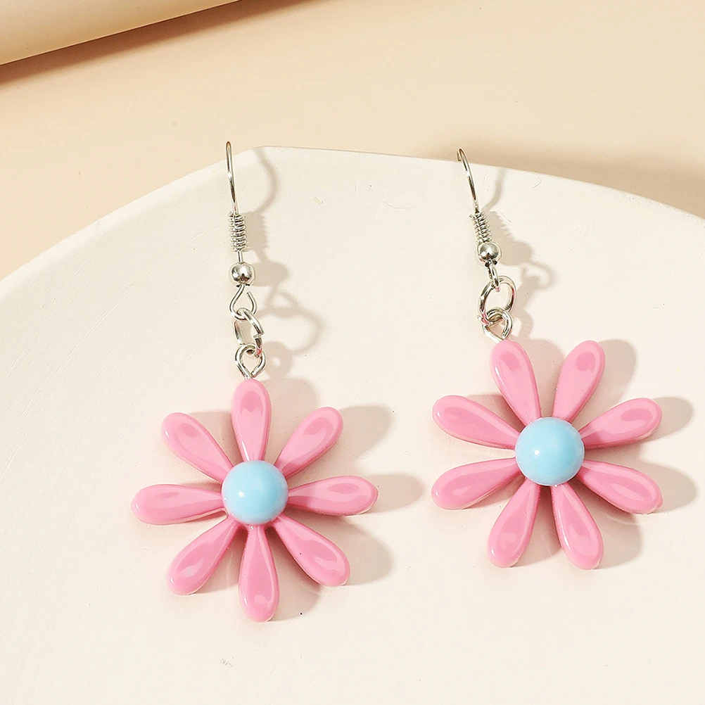 

1 Pairflower Ear Accessories Dangle Lightweight Stylish Accessories For Women Girls Daily Wear Prom Party Gift