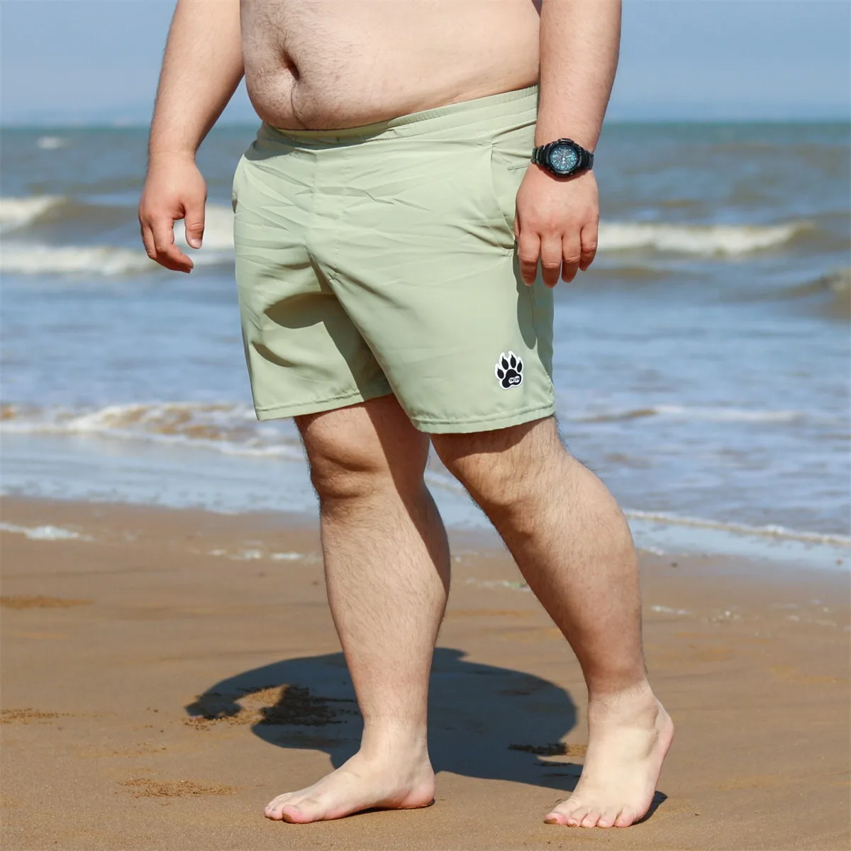 Nuovi pantaloncini da surf con zampa di artiglio di orso Ultra sottile, comodi pantaloncini sportivi da Fitness, pantaloncini da spiaggia con orso Gay, pantaloncini corti da bagno ad asciugatura rapida