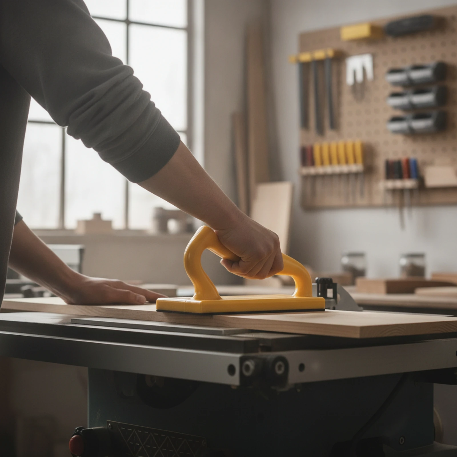 미끄럼 방지 바닥이 있는 푸시 블록, 견고한 테이블쏘 - Woodworking Jointer 리뷰 및 가격