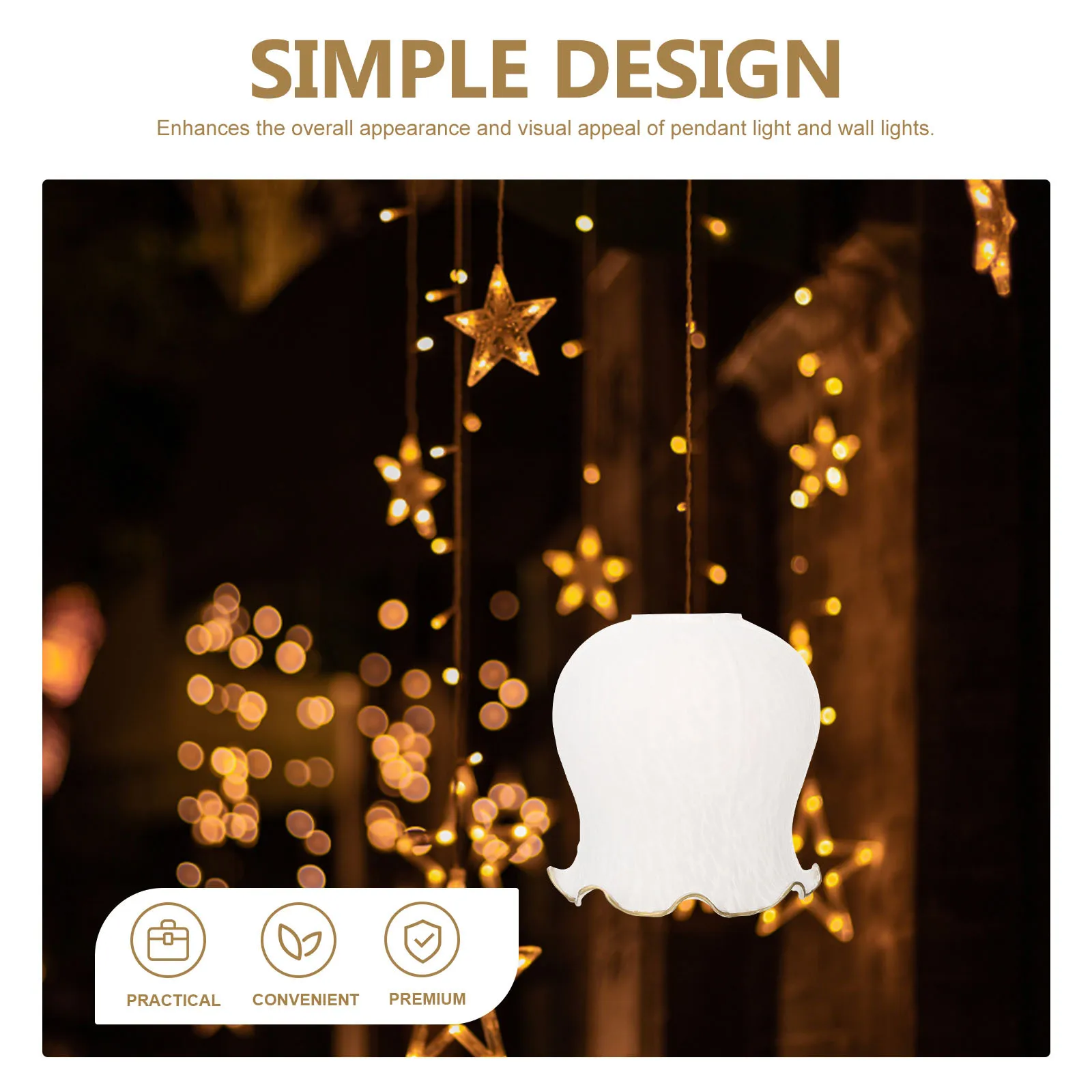 

Decorative Glass Lampshade for Ceiling and Floor Lights Replacement Lamp Cover Eye Catching Design for Modern Home Lighting