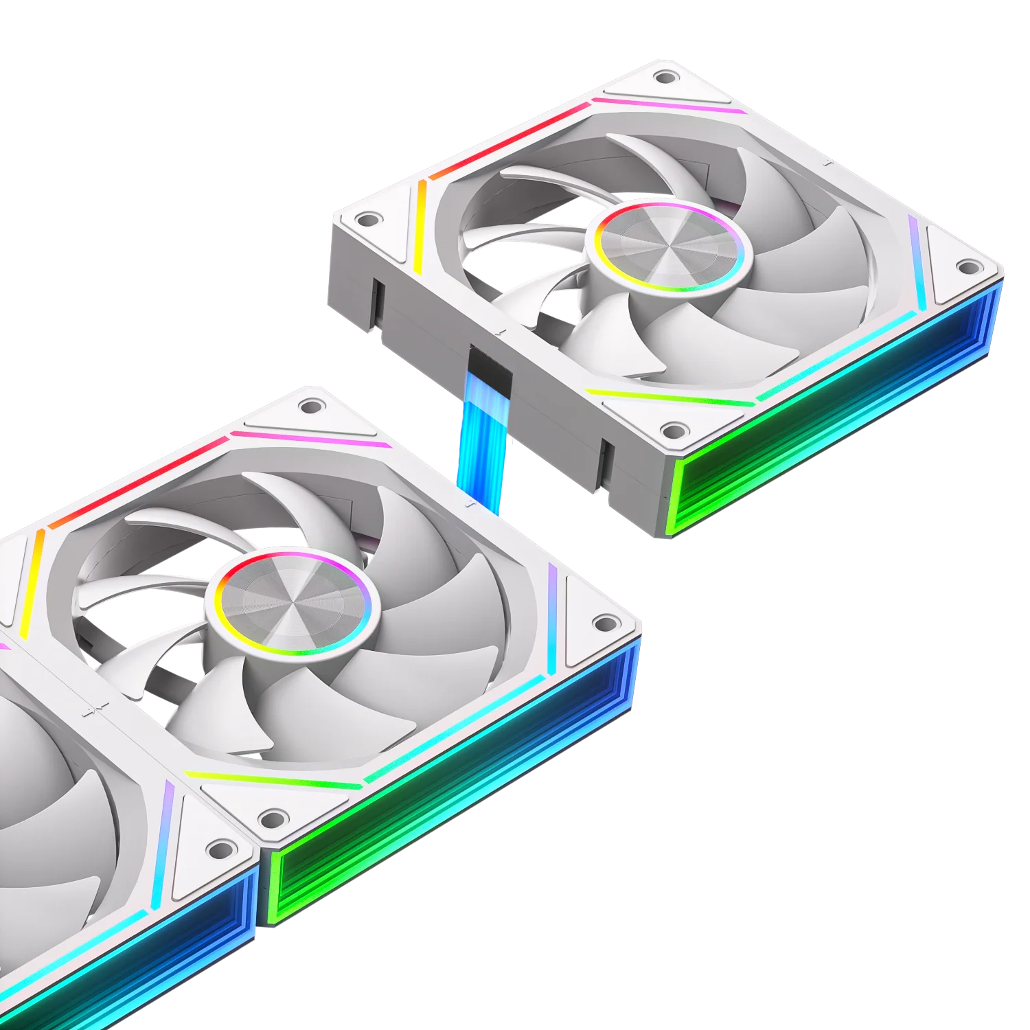 Power Train PRISM 8RS 12CM ARGB 4-Pin PWM blok wentylatora 12V Duża objętość powietrza 56.62CFM/800-1800RPM