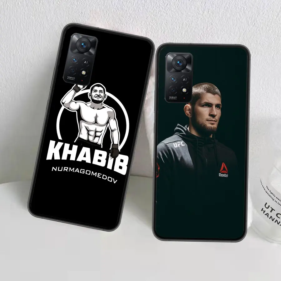 Khabib Nurmagomedov Phone Case For Redmi Note 13 Pro 5G Plus 12 12C 10 10A 10C 9 9A 9C 9T 8 8A K60 K70 Pro Xiaomi Cover 7 7A 6 6