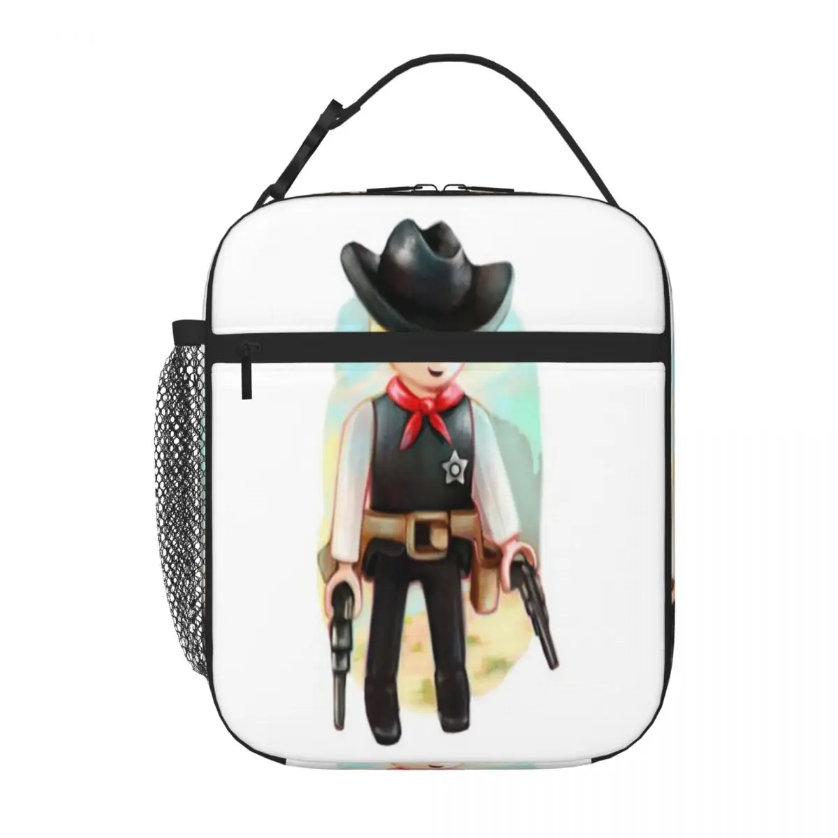 Hot Sale Sheriff Toy Sweet Style Insulated Lunch Bag School Field Trip Leakproof Lunch Bag