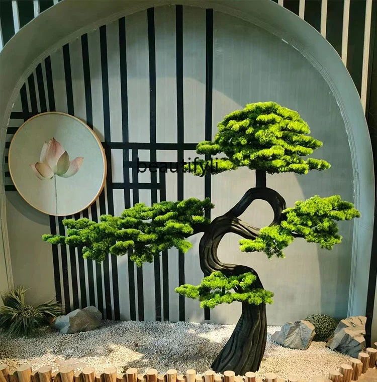 Simulation  pine shape fake tree shopping mall hotel and other landscape decoration soft decoration simple interior ornament