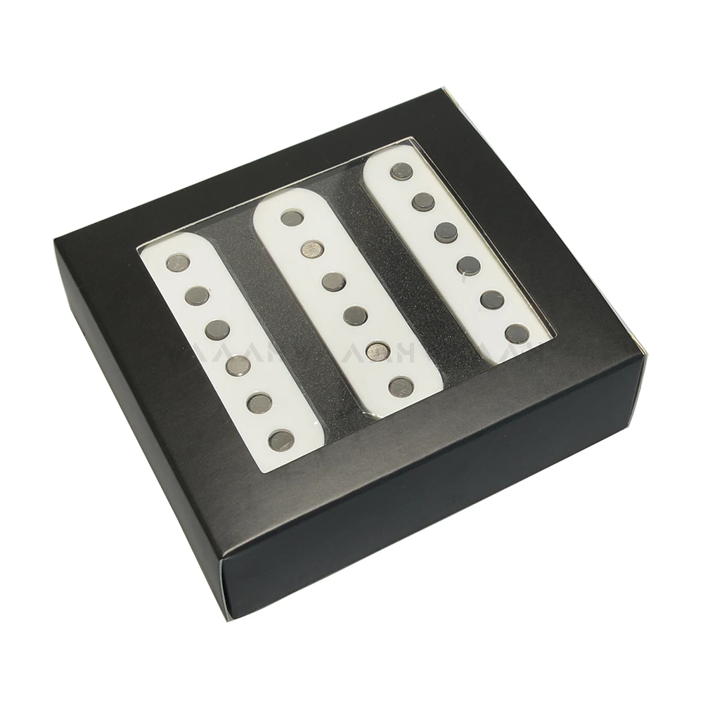 Witte Cover Stadsgrenzen Sss Alnico 5 Gitaar Pickups Single Coil Voor St Style Gitaren N/M/B Pickup S.r.v Stijl Blues