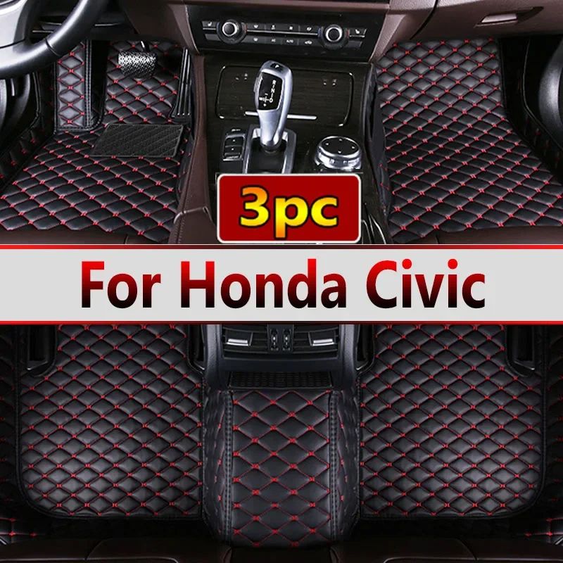 Car Floor Mats For Honda Civic 2005~2010 MK8 Anti-dirt Pads Auto Accessoires Non-slip Pads Waterproof Floor Mats Car Accessories