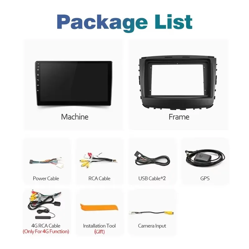 Autoradio Android 14 pour SsangYong Rexton 2017 + Musso 2018 + 2K QLED, Lecteur Vidéo à Limitation, GPS, 4G, CarPlay Stéréo